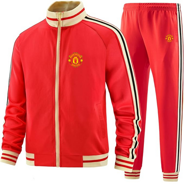 Men's  Manchester United Soccer - Premium Two-Piece Designer Tracksuit