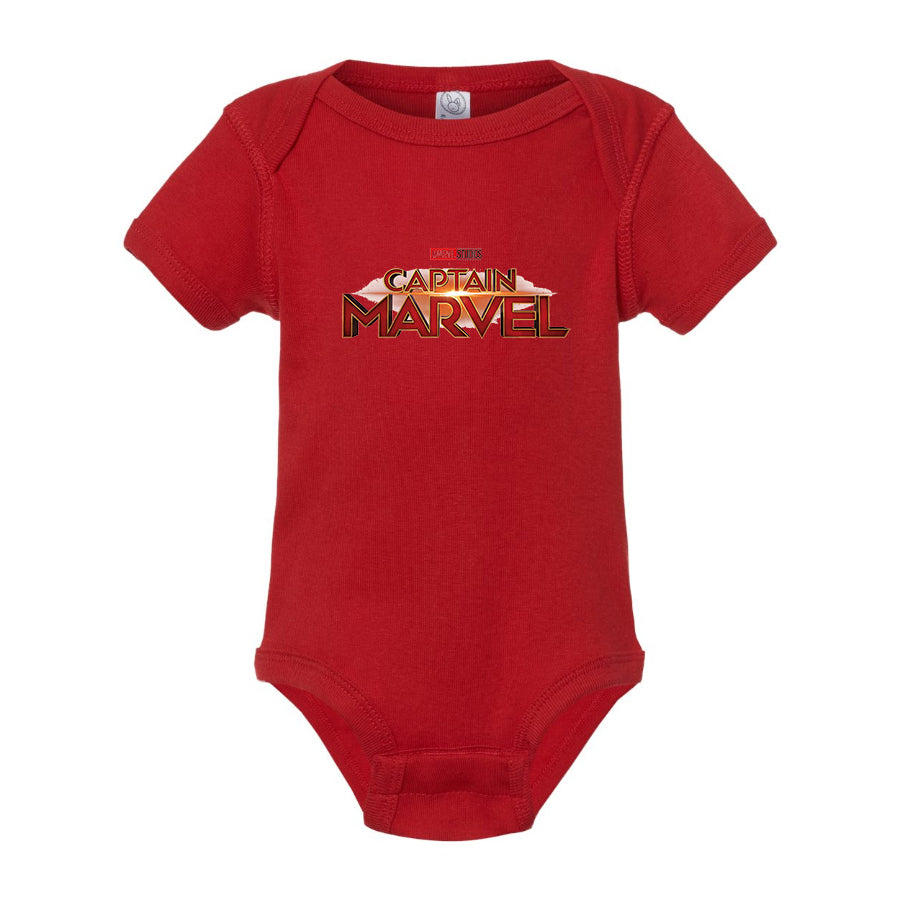 Captain Marvel Superhero  Baby Romper Onesie