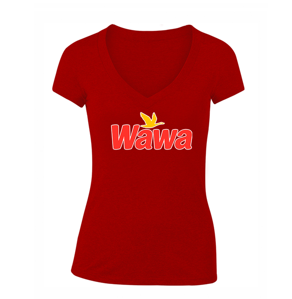 Women's  Wawa Gas Station V-Neck T-Shirt