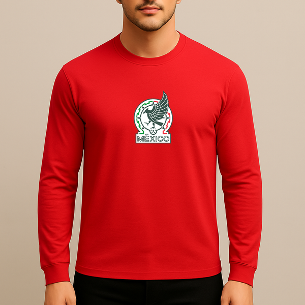 Men’s Mexico Soccer Long Sleeve T-Shirt