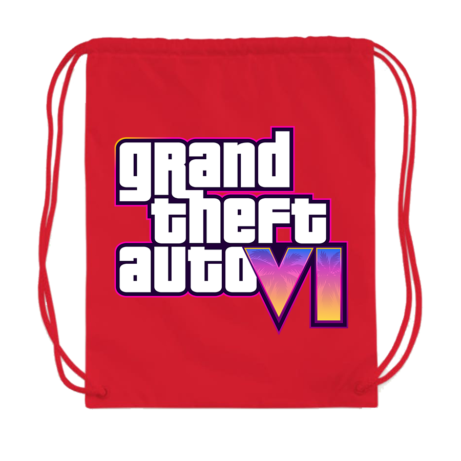 GTA 6 Grand Theft Auto VI Drawstring Bag Game