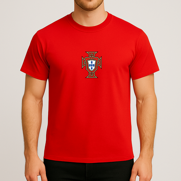 Men's Portugal National Soccer Team Cotton T-Shirt