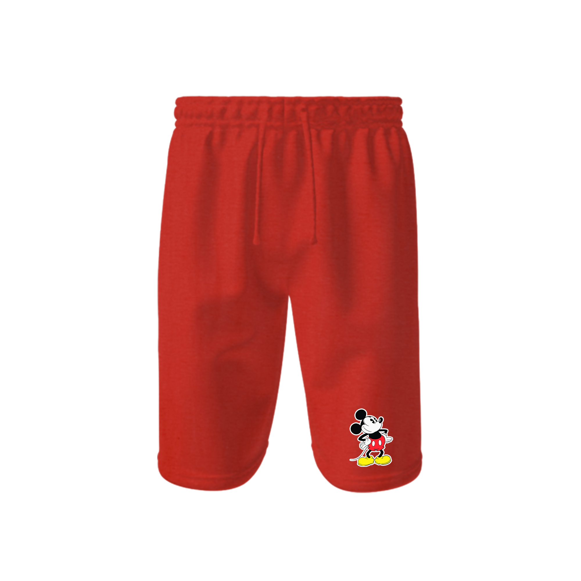Men's Mickey Mouse Cartoon Athletic Fleece Shorts