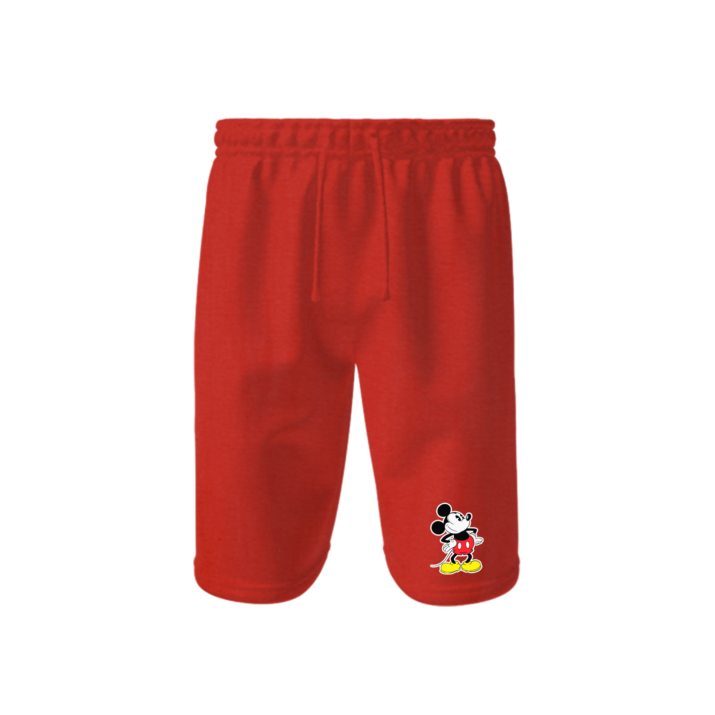 Men's Mickey Mouse Cartoon Athletic Fleece Shorts