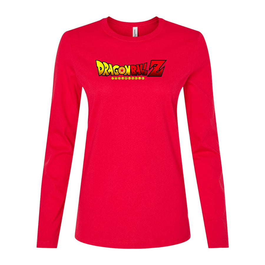 Women's Dragon Ball Z Cartoon Title  Long Sleeve T-Shirt