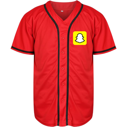 Men's Snapchat Social Baseball Jersey