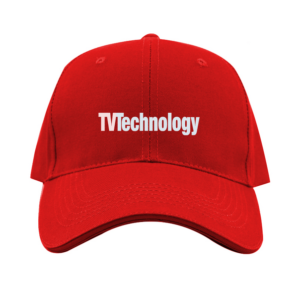 TV Technology Logo  Dad Baseball Cap Hat