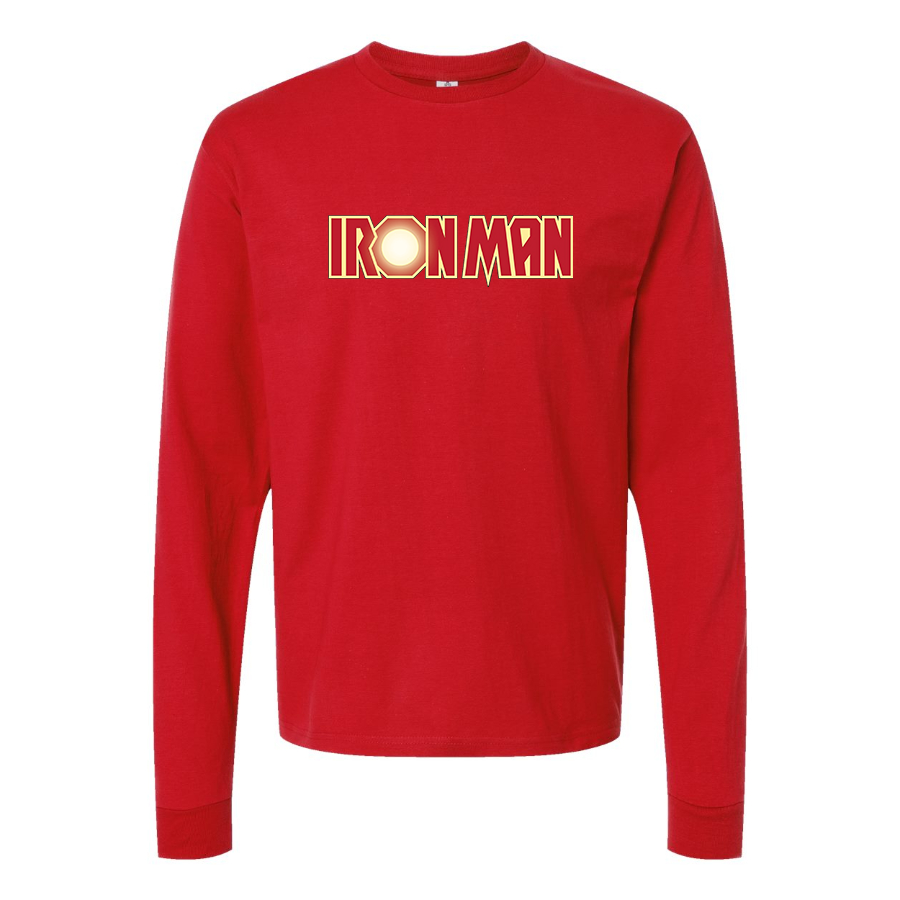 Men's Iron Man Marvel Superhero Long Sleeve T-Shirt