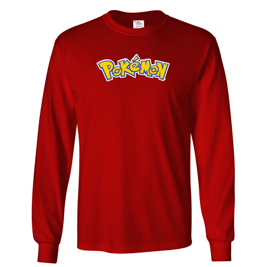 Men's Pokemon Cartoon Long Sleeve T-Shirt