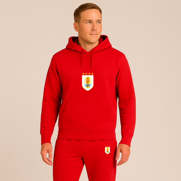 Men's Uruguay National Soccer Team Hoodie Joggers Set