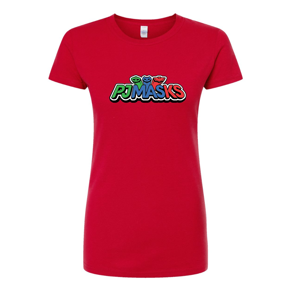 Women's PJ Masks Cartoon Round Neck T-Shirt