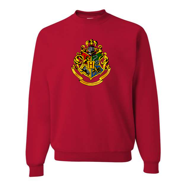 Men's Hogwarts Emblem Harry Potter Movie Crewneck Sweatshirt