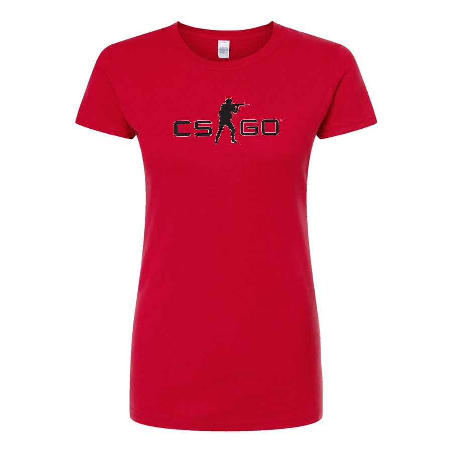 Women's Counter Strike GO Game Round Neck T-Shirt