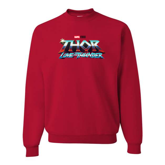 Men's Thor Love & Thunder Superhero Crewneck Sweatshirt