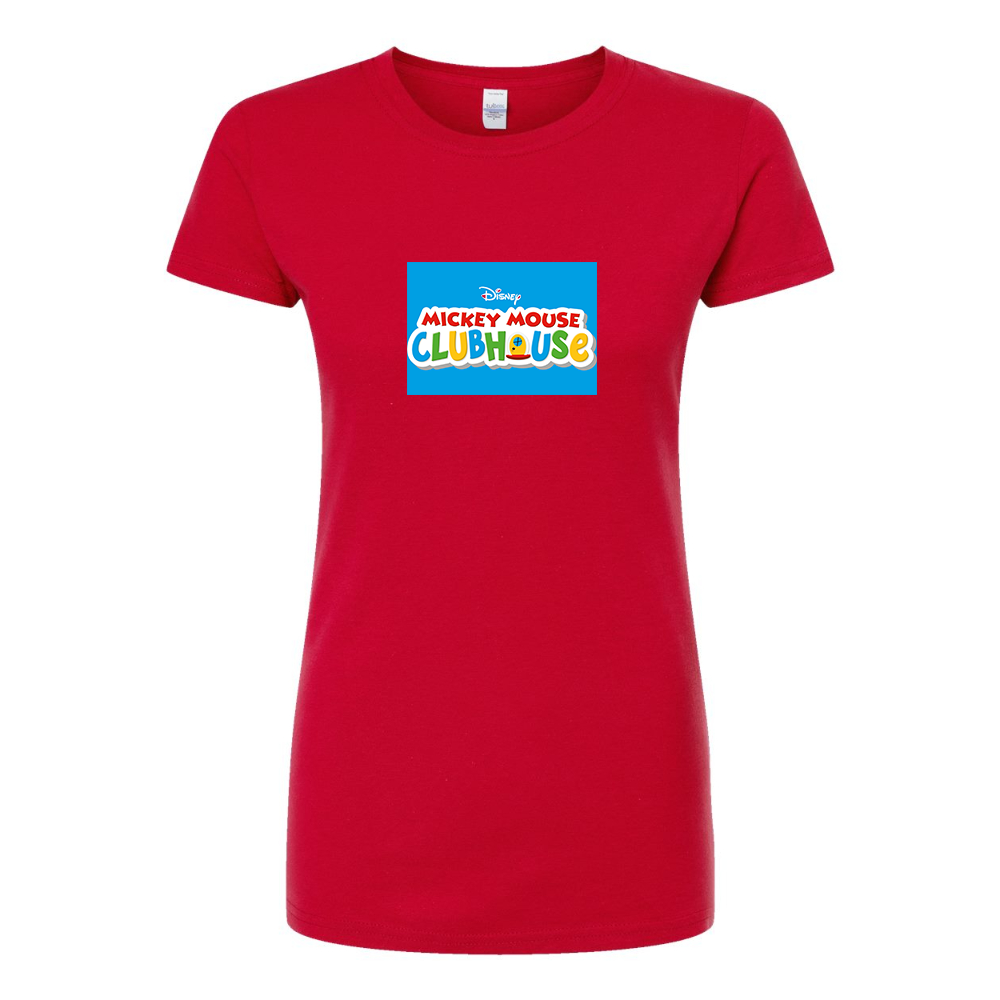 Women's Mickey Mouse ClubHouse Round Neck T-Shirt