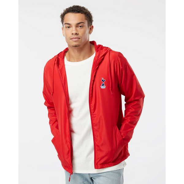 Men’s Tottenham Hotspur F.C. Soccer  - Independent Trading Co. - Lightweight Windbreaker Full-Zip Jacket - EXP54LWZ