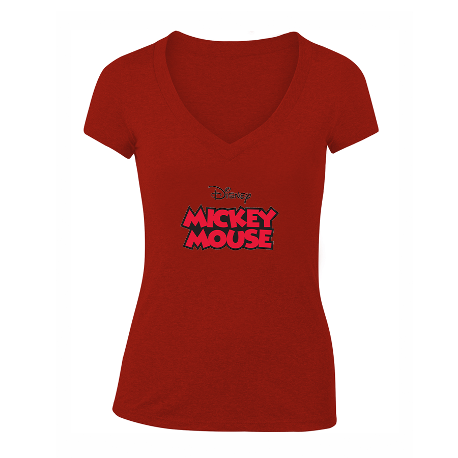 Women's Mickey Mouse Disney V-Neck T-Shirt