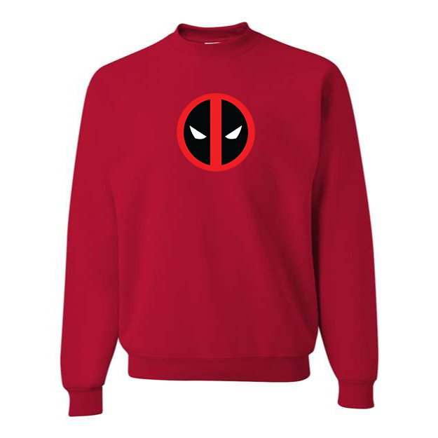 Men's Deadpool Marvel Superhero Crewneck Sweatshirt