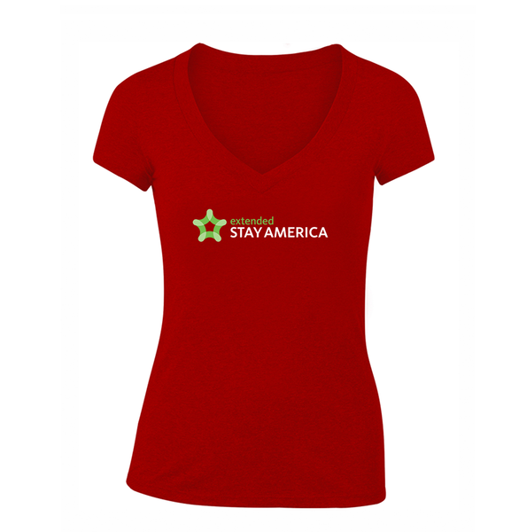 Women's Extended Stay America V-Neck T-Shirt