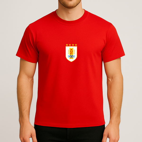 Men's Uruguay National Soccer Team Cotton T-Shirt