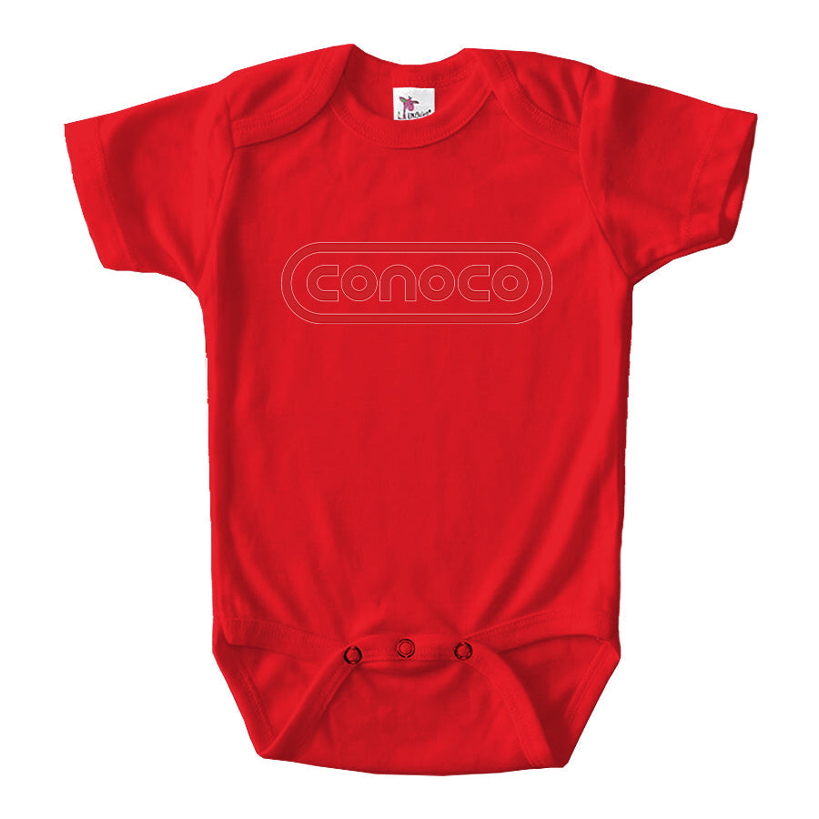 Conoco Gas Station Baby Romper Onesie