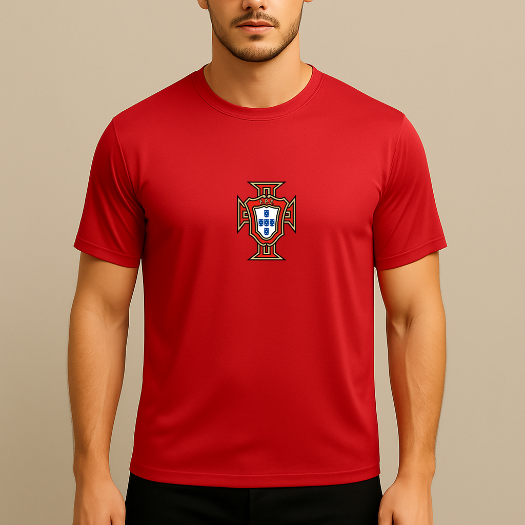 Men's Portugal National Soccer Team Polyester T-Shirt