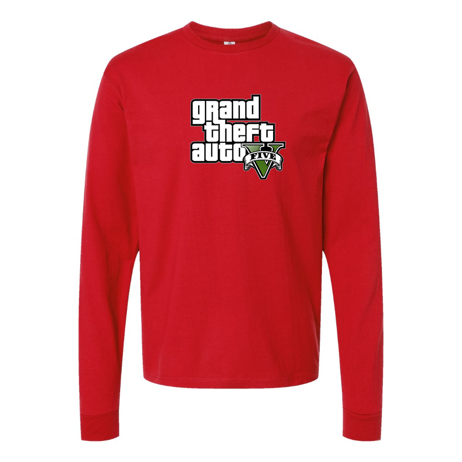 Men's GTA 5 Grand Theft Auto V Long Sleeve T-Shirt Game