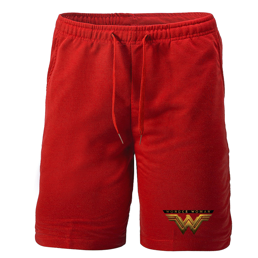 Men's Wonder Woman DC Superhero Athletic Fleece Shorts