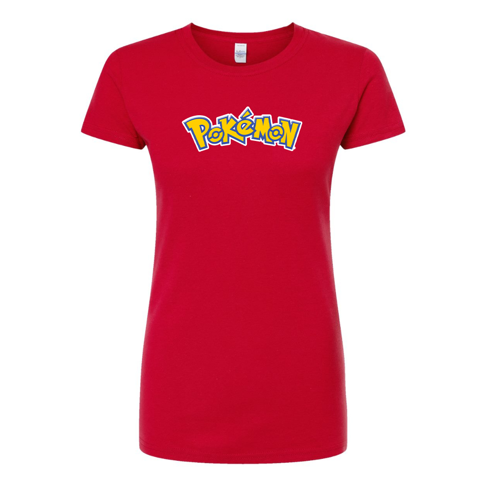 Women's Pokemon Cartoon Round Neck T-Shirt