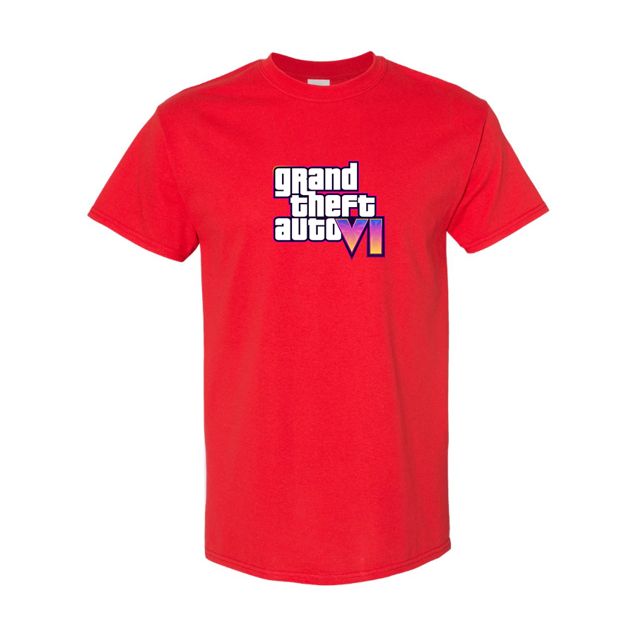 Men's GTA 6 Grand Theft Auto VI Cotton T-Shirt Game