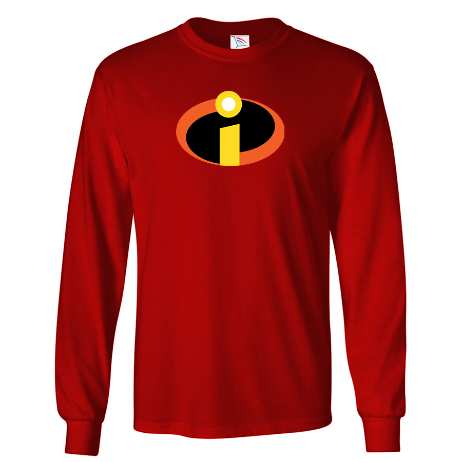 Youth Kids The Incredibles Cartoon Long Sleeve T-Shirt