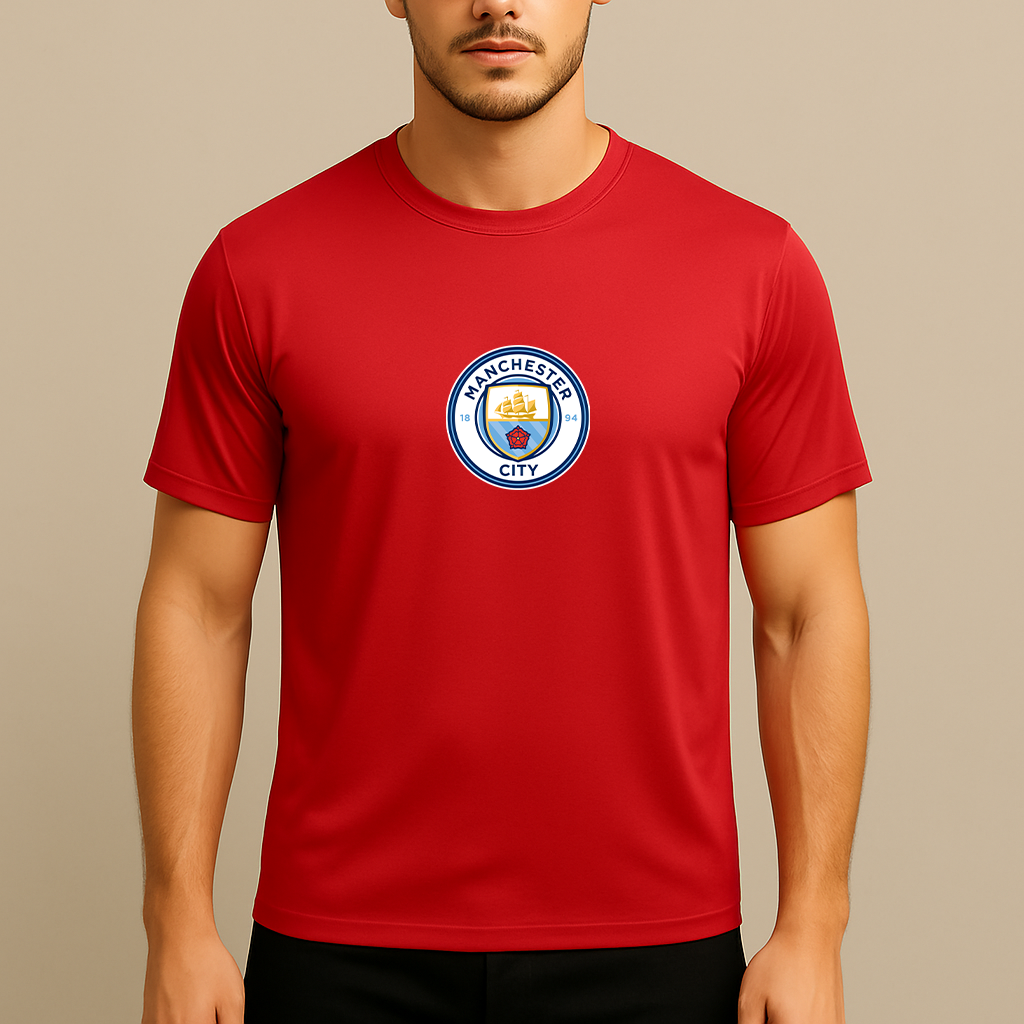 Men's Manchester City Soccer Polyester T-Shirt