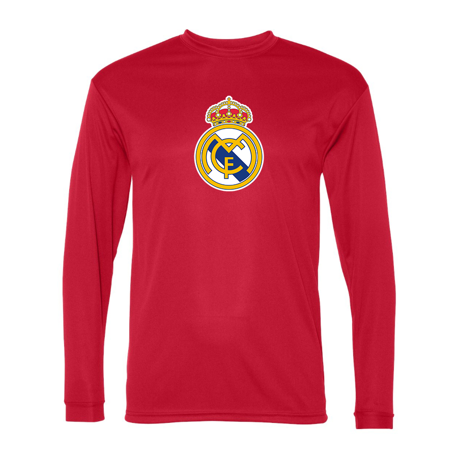 Men’s  Real Madrid Soccer   Polyester Long Sleeve T-Shirt