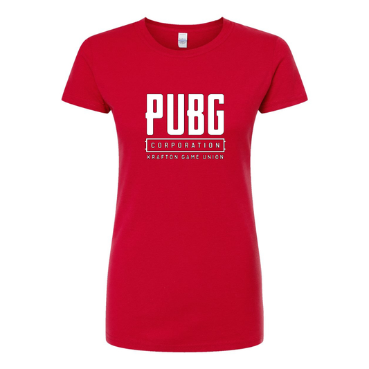 Women's PUBG Multiplayer Shooting Game Round Neck T-Shirt