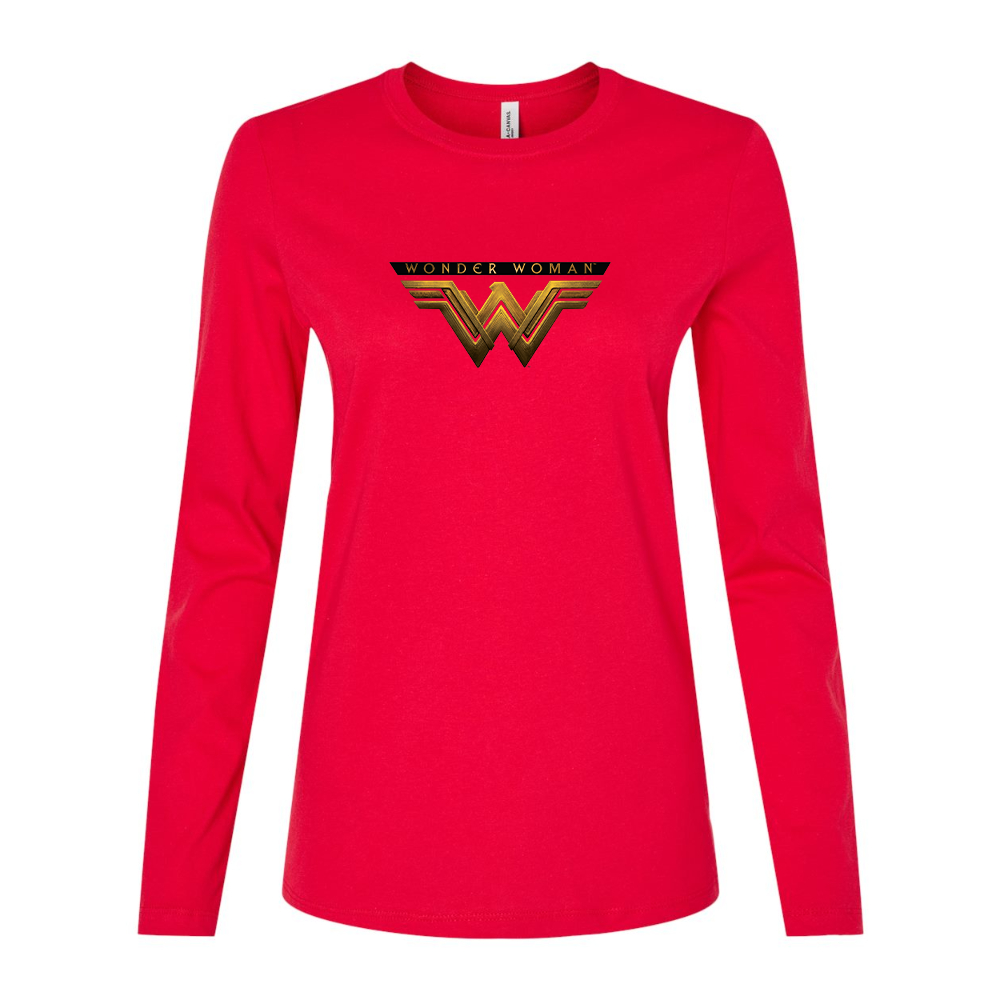 Women's Wonder Woman DC Superhero Long Sleeve T-Shirt