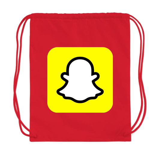 Snapchat Social Drawstring Bag