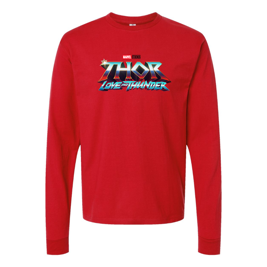 Men's Thor Love & Thunder Superhero Long Sleeve T-Shirt