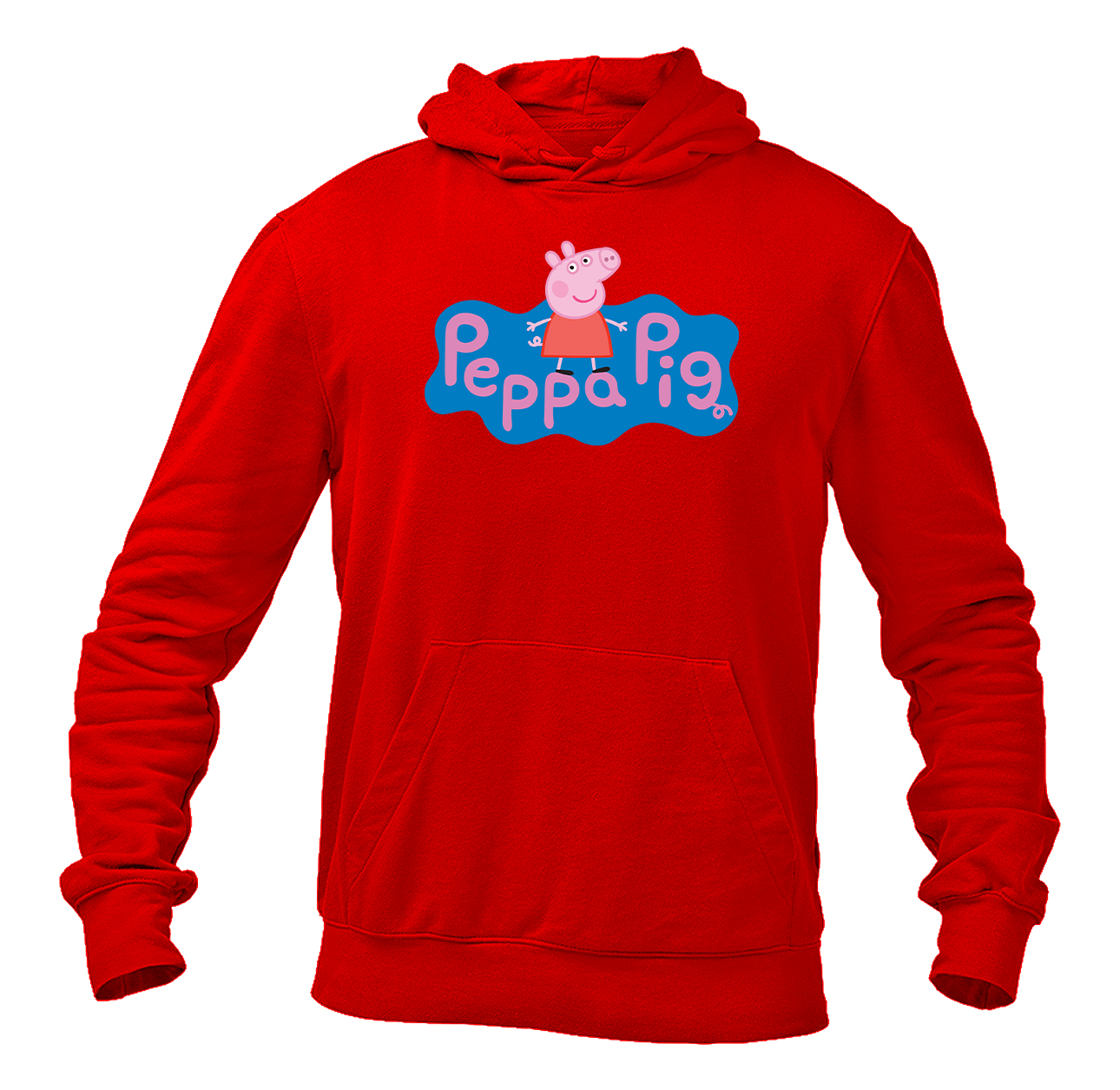 Men's Pegga Pig Cartoon Pullover Hoodie