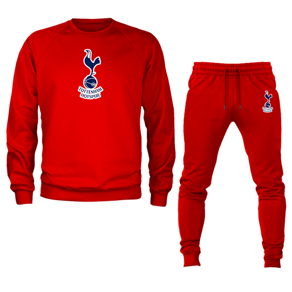 Men’s Tottenham Hotspur F.C. Soccer Logo Crewneck Sweatshirt Joggers Suit