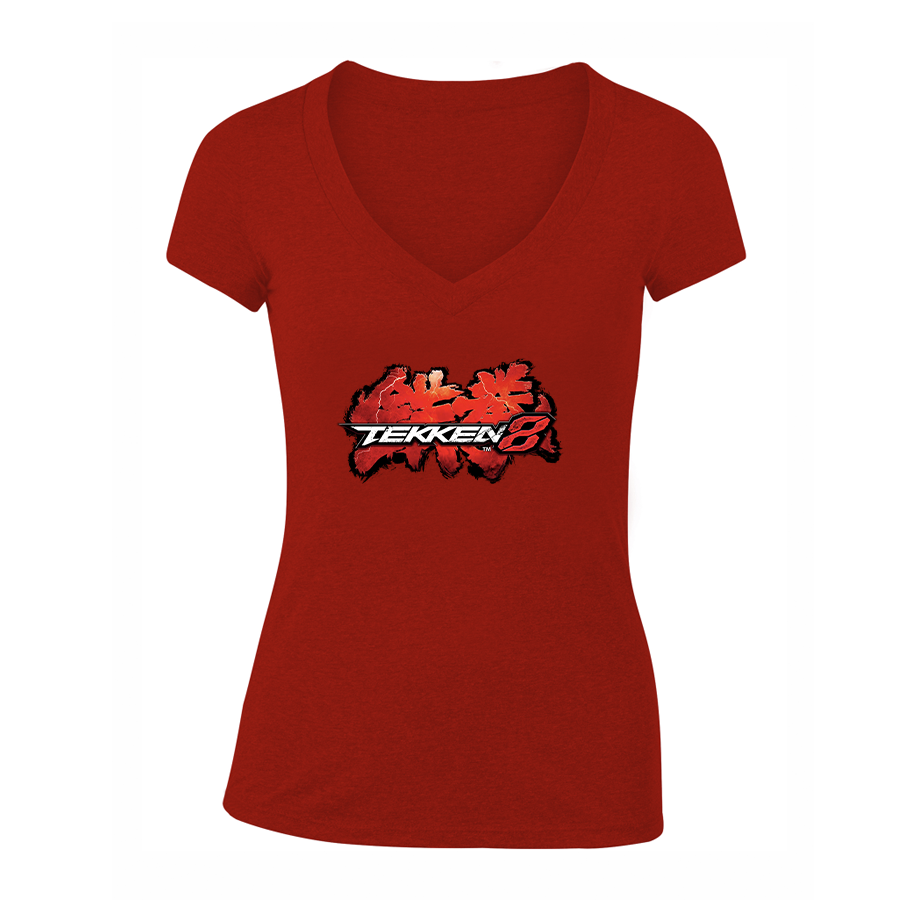 Women's Tekken 8 Game PS5 V-Neck T-Shirt