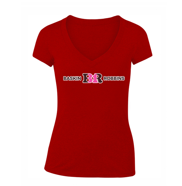 Women's Baskin-Rоbbins V-Neck T-Shirt