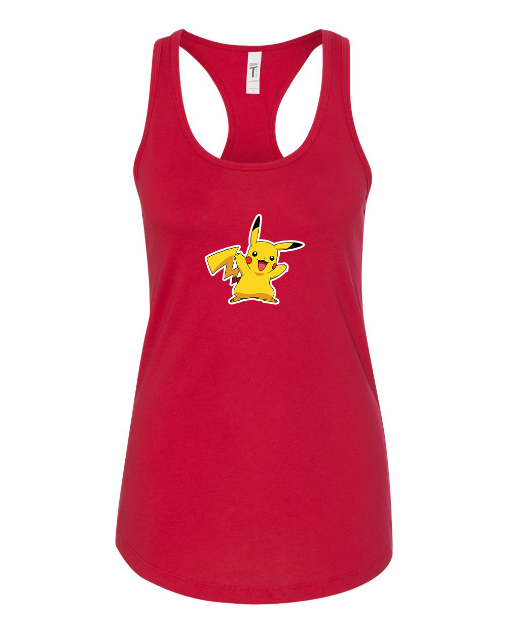 Women's Pikachu Cartoon Racerback Tank Top