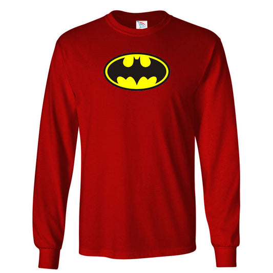 Men's DC Comics Batman Superhero Long Sleeve T-Shirt