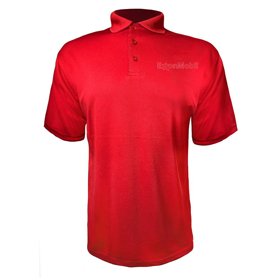 Men's Exxon Mobil Gas Station  Polyester Polo