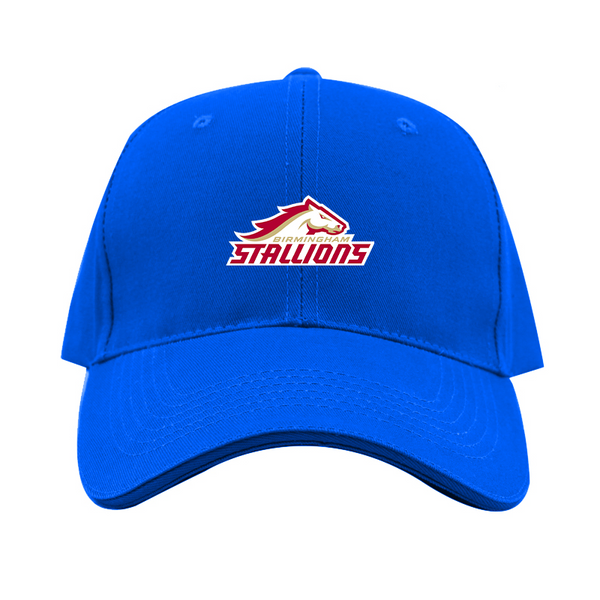 Birmingham Stallions Logo  Dad Baseball Cap Hat