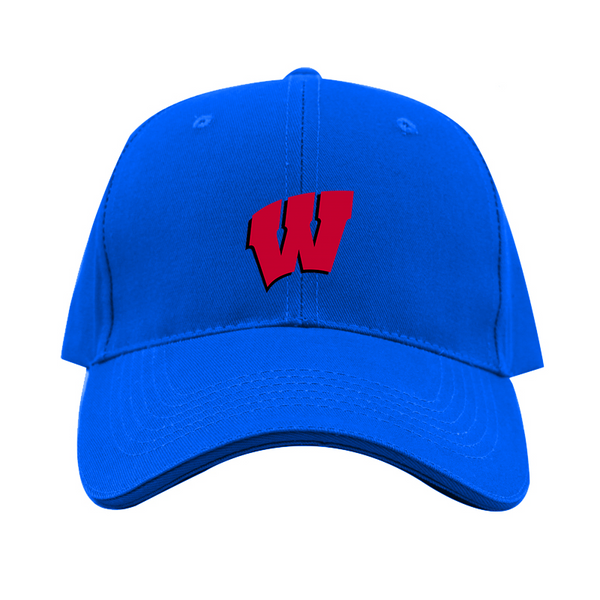 Wisconsin Badgers Logo  Dad Baseball Cap Hat