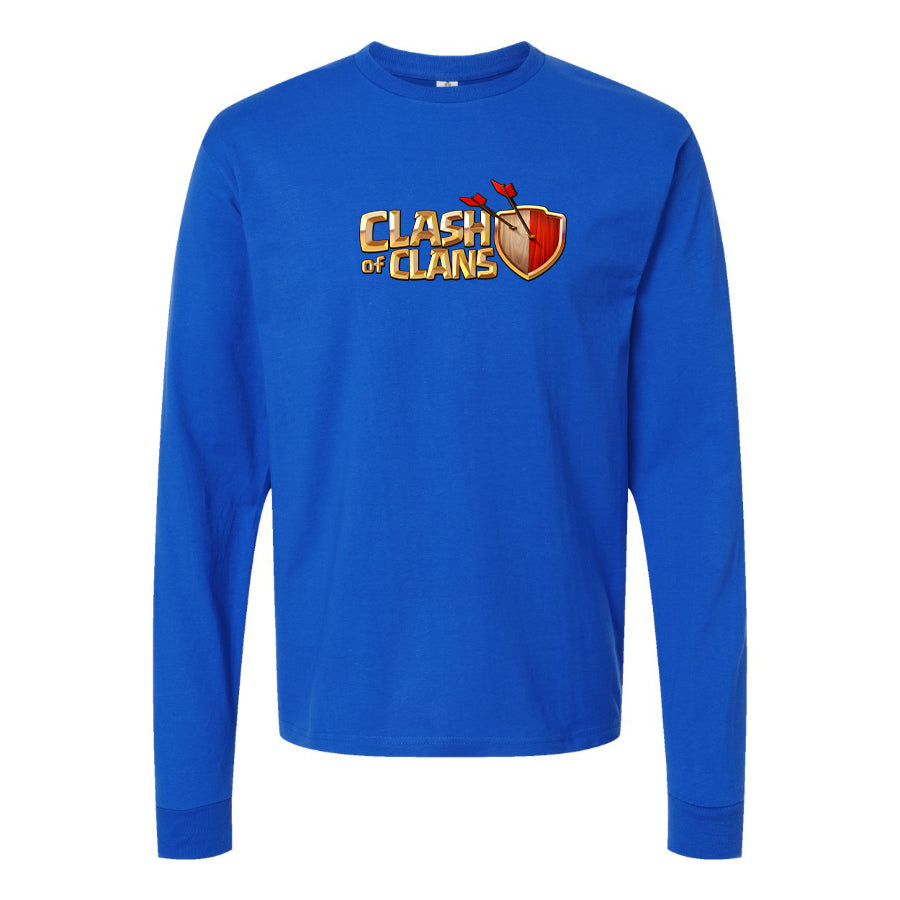 Men's Clash of Clans Game Long Sleeve T-Shirt