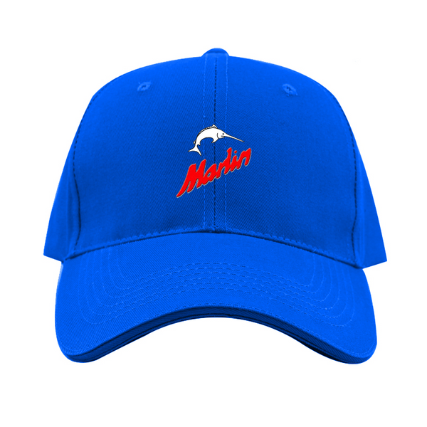 Marlin Logo  Dad Baseball Cap Hat