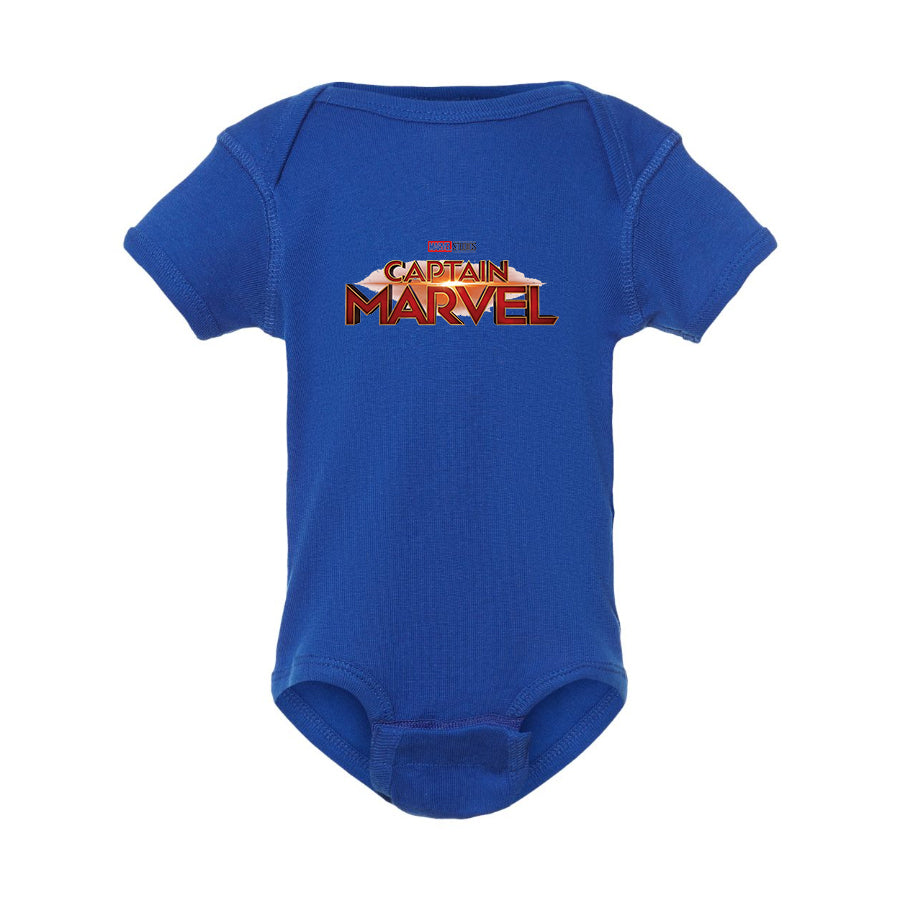 Captain Marvel Superhero  Baby Romper Onesie