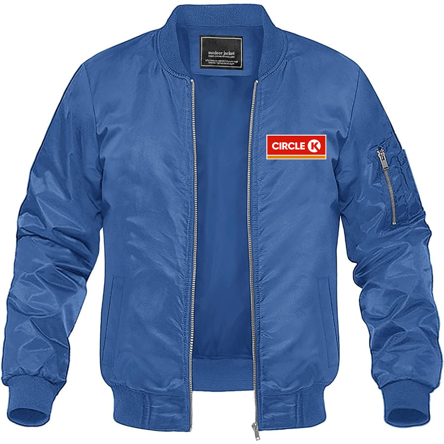 Men's Circle K Gas Station  Lightweight Bomber Jacket Windbreaker Softshell Varsity Jacket Coat